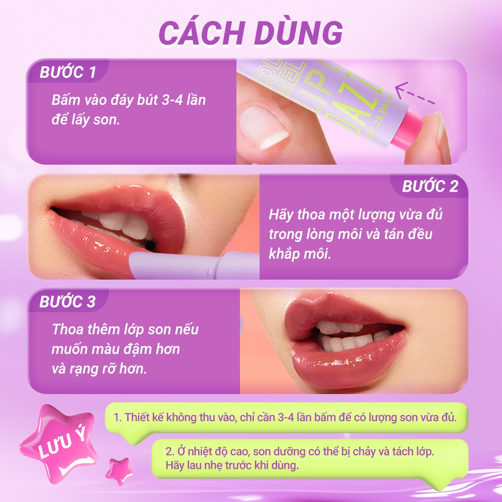 Son Dưỡng Dazzle Me Color Chrome Melt To Dew Lip Click