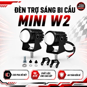 Đèn LED Bi Cầu Trợ Sáng Ban Đêm Cho Xe Máy Xe Điện, Chống Nước, Siêu Sáng, 1 Chiếc