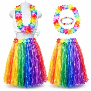 Bộ Váy Tua Rua Hawaii Cho Bé - Trang Phục Tái Chế Từ Dây Nylon - Biểu Diễn Văn Nghệ Thời Trang