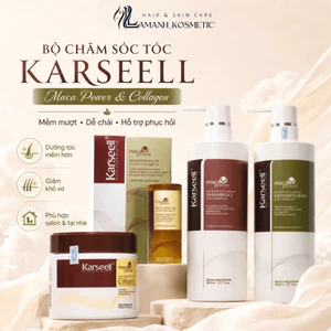 Cặp Dầu Gội Xả Karseell Maca Essence 500ml/800ml | Dưỡng Tóc Mềm Mượt, Hỗ Trợ Phục Hồi Tóc Khô Xơ.