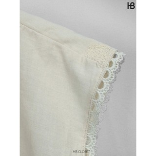 ​HB - Set Bộ Váy Cotton Ren Áo Sát Nách Kèm Chân Váy Dài Đi Biển Dạo Phố S151