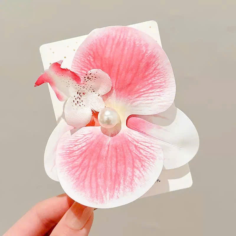 kẹp tóc hoa lan hồ điệp- phụ kiện đi biển