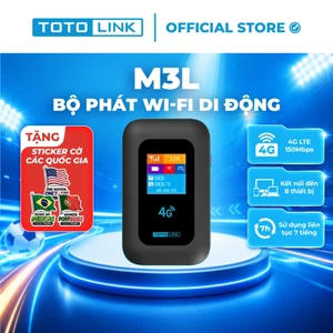 Bộ phát Wi-Fi di động 4G TOTOLINK M3L - Chuẩn công nghệ Wi-Fi 6 AX300