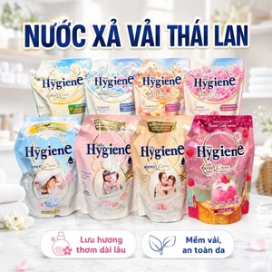 Nước Xả Vải Hygiene 1000ml Nội Địa Thái , mùi hương tự nhiên thơm mát, làm mềm vải , màu áo quần luôn tươi mớ