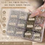 Hộp Đá Nail Mix 12 Ô Cao Cấp – Đá Chân Nhọn & Đá Đáy Bằng Nhiều Kích Thước NC4