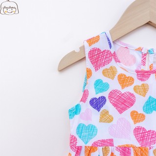 Váy Lanh bé gái, Đầm Lanh bé gái sát nách dáng suông ChuChoaKids [VBC26]