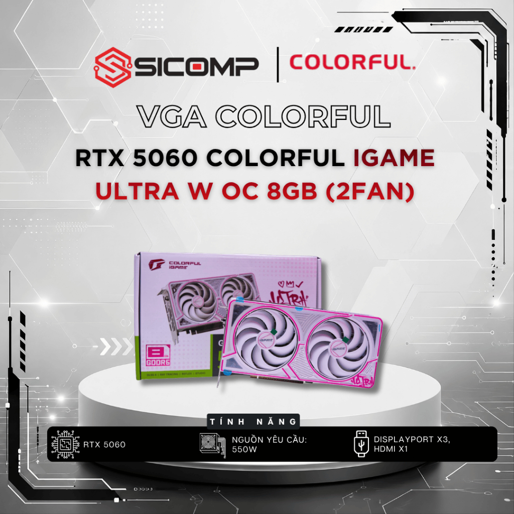[FULL VAT] VGA ASUS Dual RTX 5060 8GB GDDR7 OC, CHÍNH HÃNG, BH 3Y | BigBuy360 - bigbuy360.vn