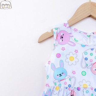 Váy Lanh bé gái, Đầm Lanh bé gái sát nách dáng suông ChuChoaKids [VBC26]