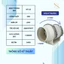 Quạt thông gió hút mùi cấp khí tươi HF 125 40W tặng kèm 2m ống bạc + 1 đai siết