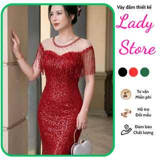 Đầm dài đi tiệc trung niên U40 dành cho nữ[damvaythietke] đầm dạ hội có đủ size đủ màu m133