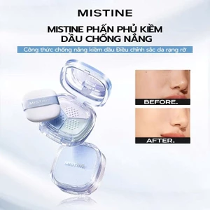 Phấn bột MISTINE 3 màu kiềm dầu khóa nền sáng da Loose Powder SPF 50+ PA++++ | NHÍM HOUSE