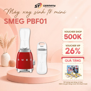 Máy xay sinh tố mini SMEG PBF01 công suất 300W , lưỡi dao kép 4 cánh dễ dàng xay nhuyễn GermanySnT HCM