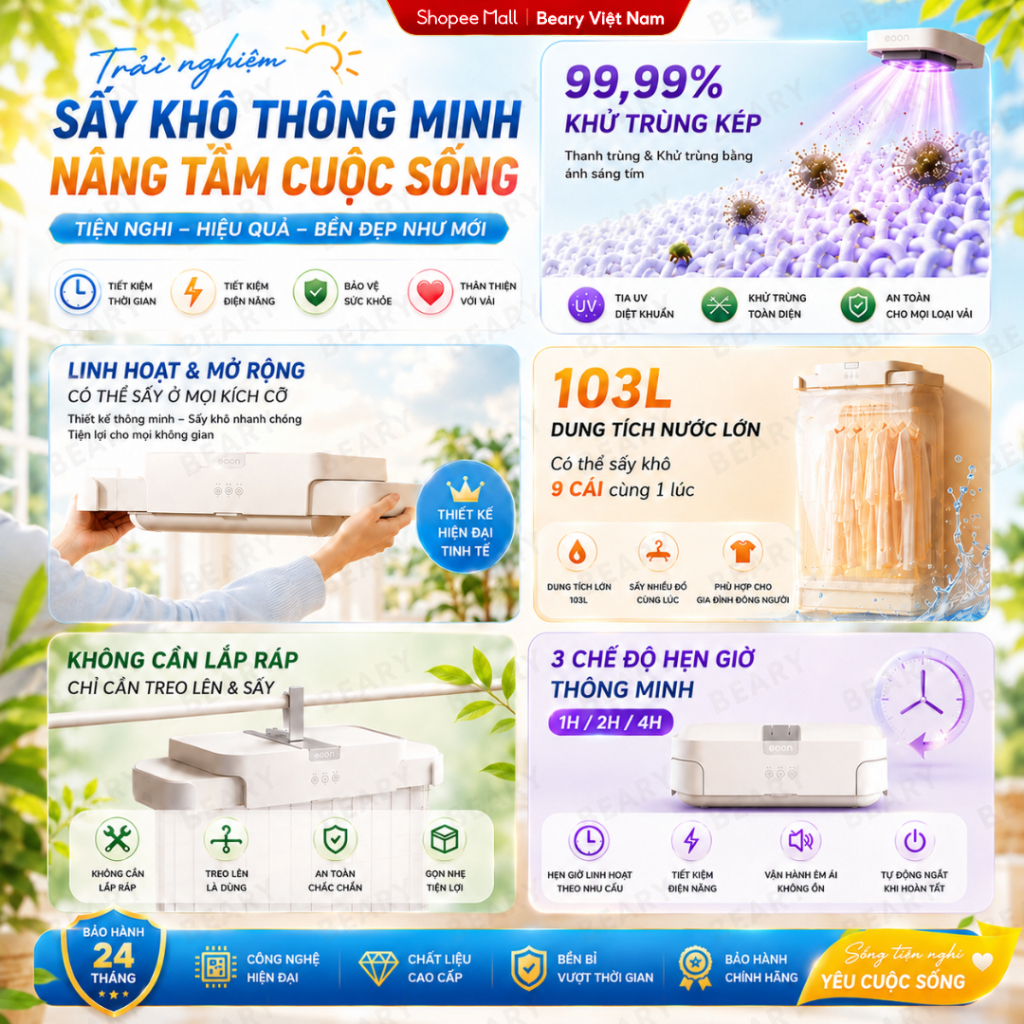 Máy Sấy Quần Áo Gấp Gọn Treo Tường Sang Trọng Nhỏ Gọn METIS, Combo Làm Khô Đồ Với Công Nghệ Sấy 3D Tiết Kiệm Điện - ảnh 7