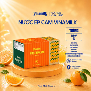 Nước Ép Cam Vinamilk Cam Mọng Nước 1L - Thùng 12 Hộp