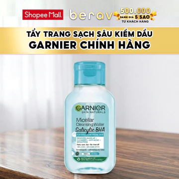[MINISIZE] Nước tẩy trang Garnier Cho DA DẦU MỤN Salicylic BHA Micellar 50ml - XANH