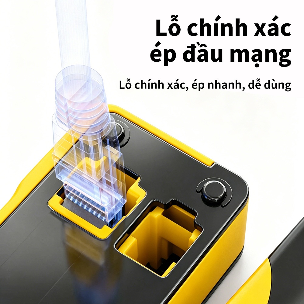 Kìm Bấm Mạng Xuyên Thấu RJ45 RJ11 RJ12 SK5 Đa Năng Tuốt Dây Cắt Dây Bấm Hạt Mạng CAT5 CAT6