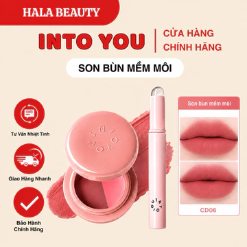 [INTO YOU] Son Bùn Hũ 2 Ngăn Kèm Cọ Into You Clash & Duo Lip Mud 5g