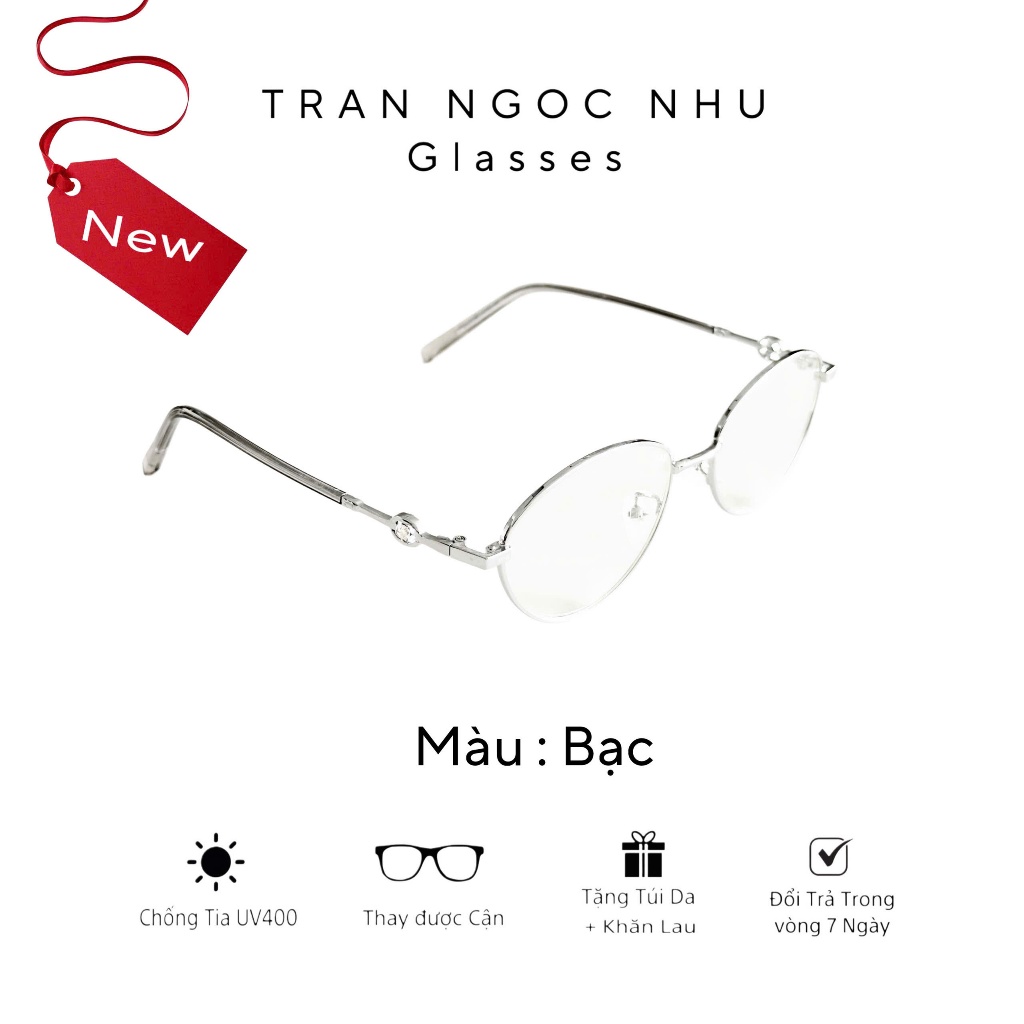 Mã A5 - mắt kính thời trang dành cho nam nữ có thể thay cận