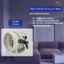 Quạt thông gió hút mùi cấp khí tươi HF 200 130W tặng kèm 2m ống bạc + 1 đai siết