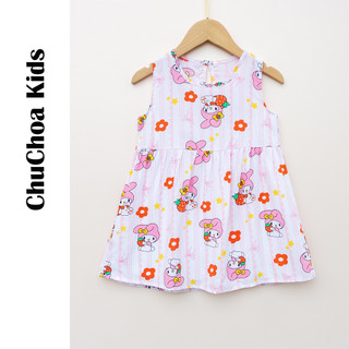 Váy Lanh bé gái, Đầm Lanh bé gái sát nách dáng suông ChuChoaKids [VBC26]