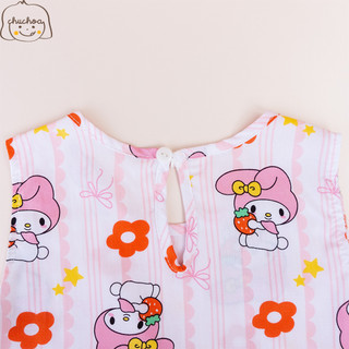 Váy Lanh bé gái, Đầm Lanh bé gái sát nách dáng suông ChuChoaKids [VBC26]