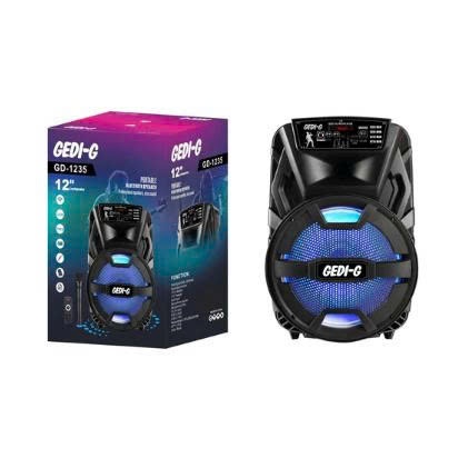 Loa Bluetooth, loa Kéo, loa Karaoke GEDI-G GD-1235 plus - Bass 30 - Hàng Chính Hãng