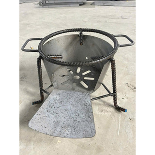 Bếp Kiềng 3 Chân Củi Mini S30 Chống Đen Nồi Khung Thép Chắc Chắn Tiết Kiệm - Thép Không Gỉ - Lò Nấu Nhanh - Tiện Lợi
