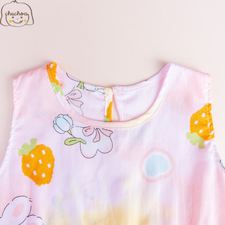 Váy Lanh bé gái, Đầm Lanh bé gái sát nách dáng suông ChuChoaKids [VBC26]