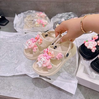 FORM TO Dép Quai Hậu Siêu Nhẹ Eva Đi Được 2 Kiểu Charm Melody nổi cực xinh K211