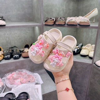 FORM TO Dép Quai Hậu Siêu Nhẹ Eva Đi Được 2 Kiểu Charm Melody nổi cực xinh K211