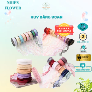 Cuộn Ruy BăngVoan 4Cm Galaxy, Chuyên Dụng Gói Bó Hoa, Giỏ Quà, Trang Trí Quà Tặng, Làm Handmade