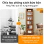Tủ sách chống bụi cửa acrylic chống ẩm chống nấm mốc dễ lắp ráp phù hợp với phòng khách/phòng ngủ
