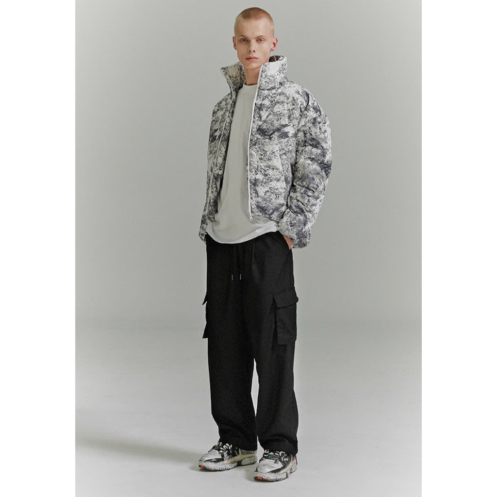 Quần Cargo Túi Hộp Nam Kaki Mềm Ống Rộng Hàn Quốc Form Suông Streetwear