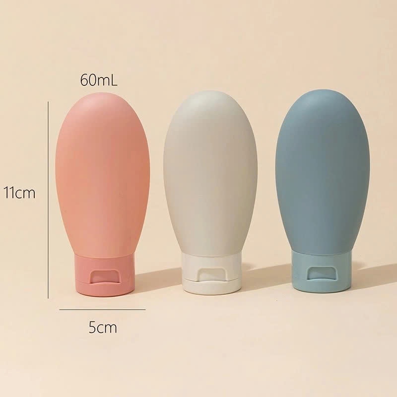 Set 3/Lọ Chiết Mỹ Phẩm, Dầu Gội, Sữa Tắm Du Lịch 60ml