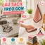 Combo 10 cái Khăn lau đa năng có móc treo, khăn lau nhà bếp có viền vải LB001