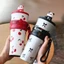 Cốc Giữ Nhiệt Có Nút Bịt Hình Gấu Trúc Tặng Kèm Móc Khoá Dung Tích 700Ml siêu dễ thương