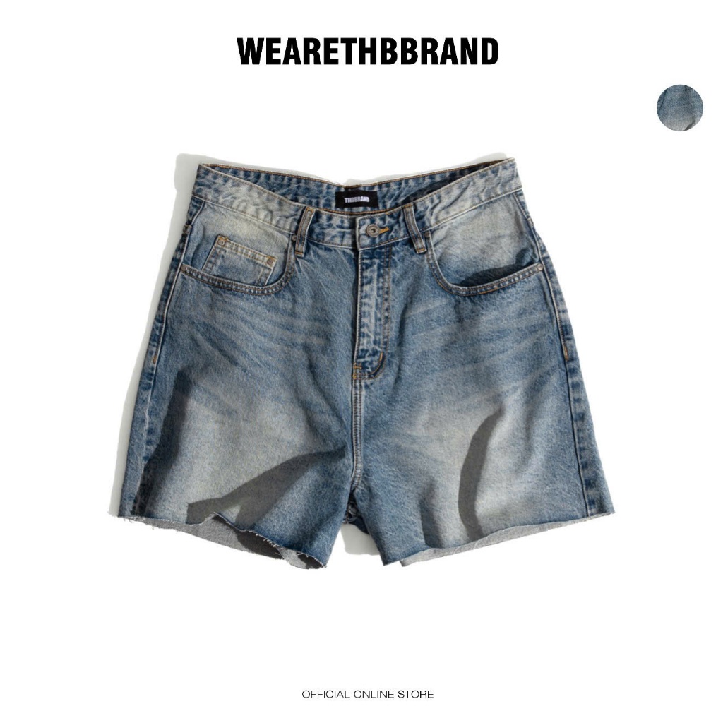 Quần short jeans “THBB CORE JEANS SHORT” - [form trên gối, BLUE] / THBBRAND | BigBuy360 - bigbuy360.vn