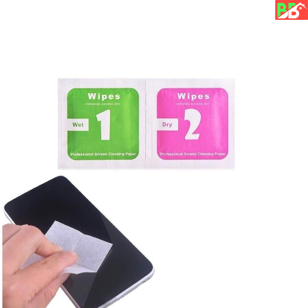 [QUÀ TẶNG GIẤY LAU 1 ] Khăn Lau 1 và 2 Miếng Lau Vệ Sinh Màn Hình Điện Thoại