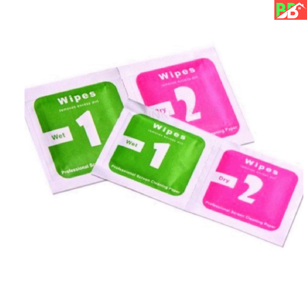 [QUÀ TẶNG GIẤY LAU 1 ] Khăn Lau 1 và 2 Miếng Lau Vệ Sinh Màn Hình Điện Thoại