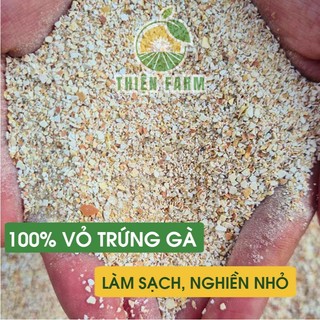Vỏ Trứng Gà trồng cây THIỆN FARM Bao 1kg, Sfarm, phân bón hữu cơ, bổ sung canxi, cải tạo đất