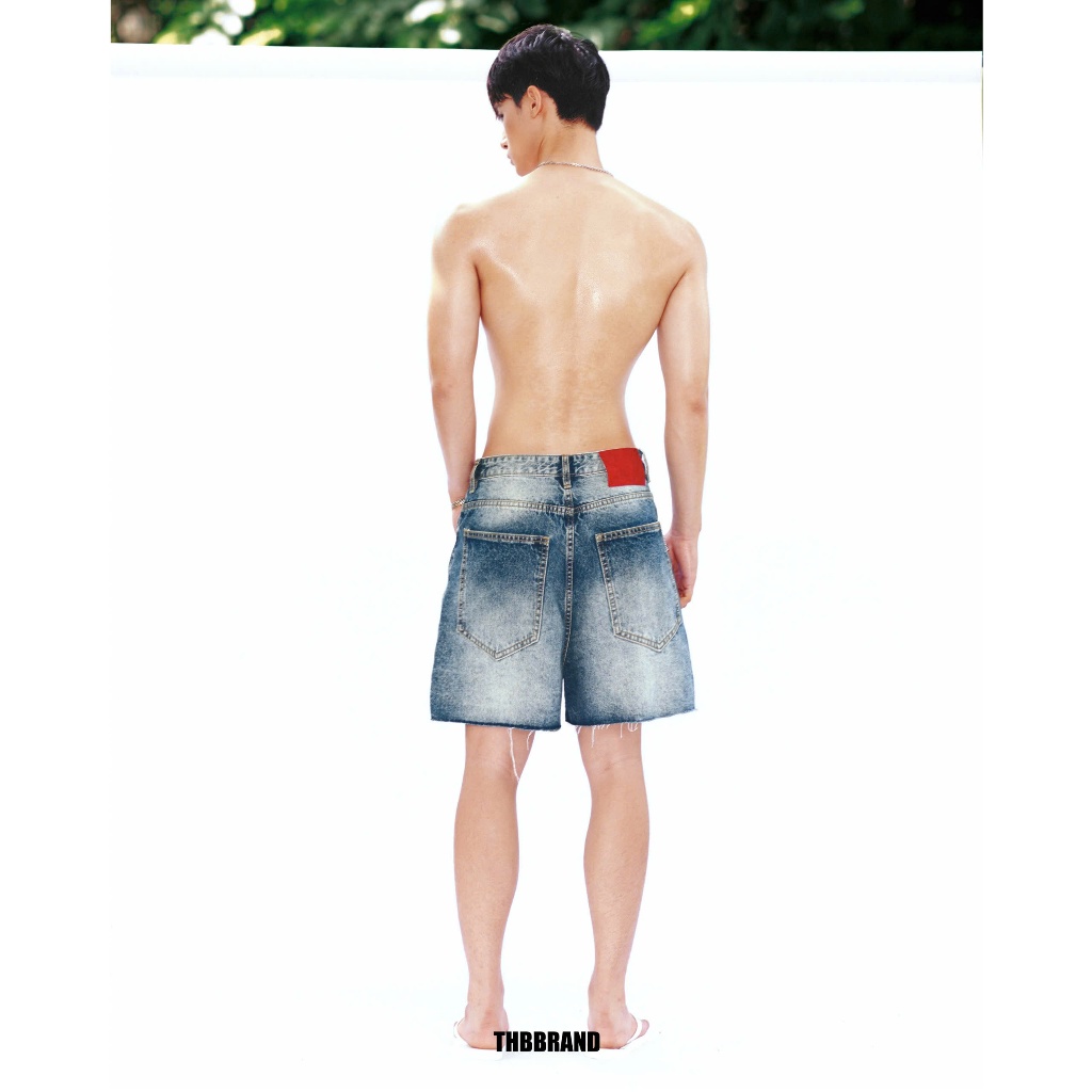 Quần short jeans “THBB CORE JEANS SHORT” - [form trên gối, BLUE] / THBBRAND | BigBuy360 - bigbuy360.vn