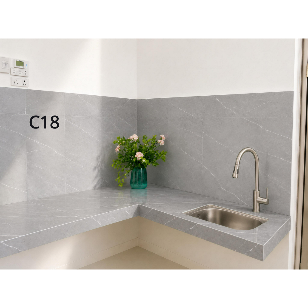 Giấy dán bếp 60*3m - sẳn keo - chống thấm - dễ thi công - tráng nhôm