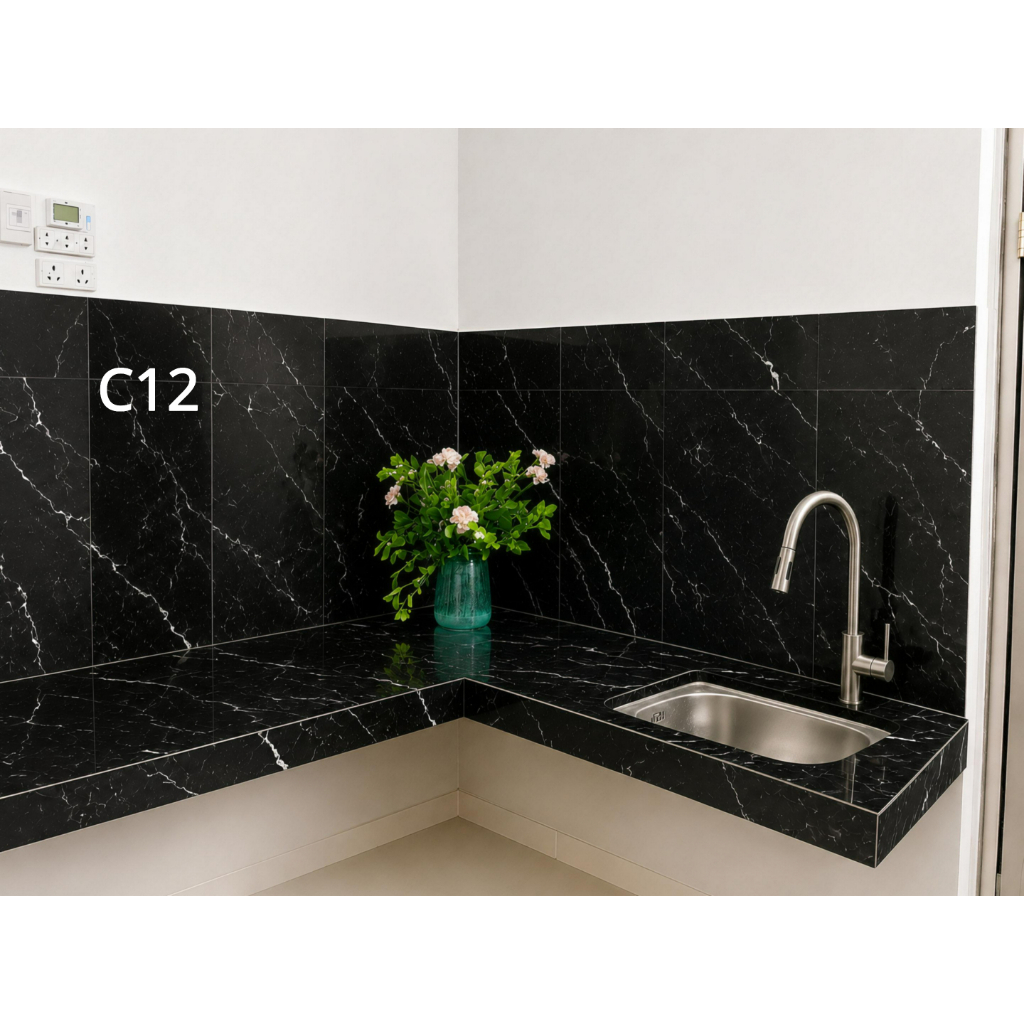 Giấy dán bếp 60*3m - sẳn keo - chống thấm - dễ thi công - tráng nhôm