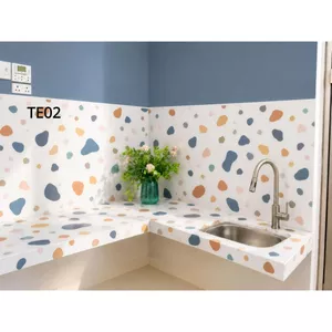 Giấy dán bếp 60*3m - sẳn keo - chống thấm - dễ thi công - tráng nhôm