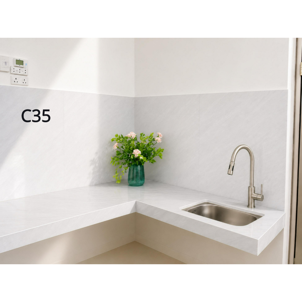 Giấy dán bếp 60*3m - sẳn keo - chống thấm - dễ thi công - tráng nhôm