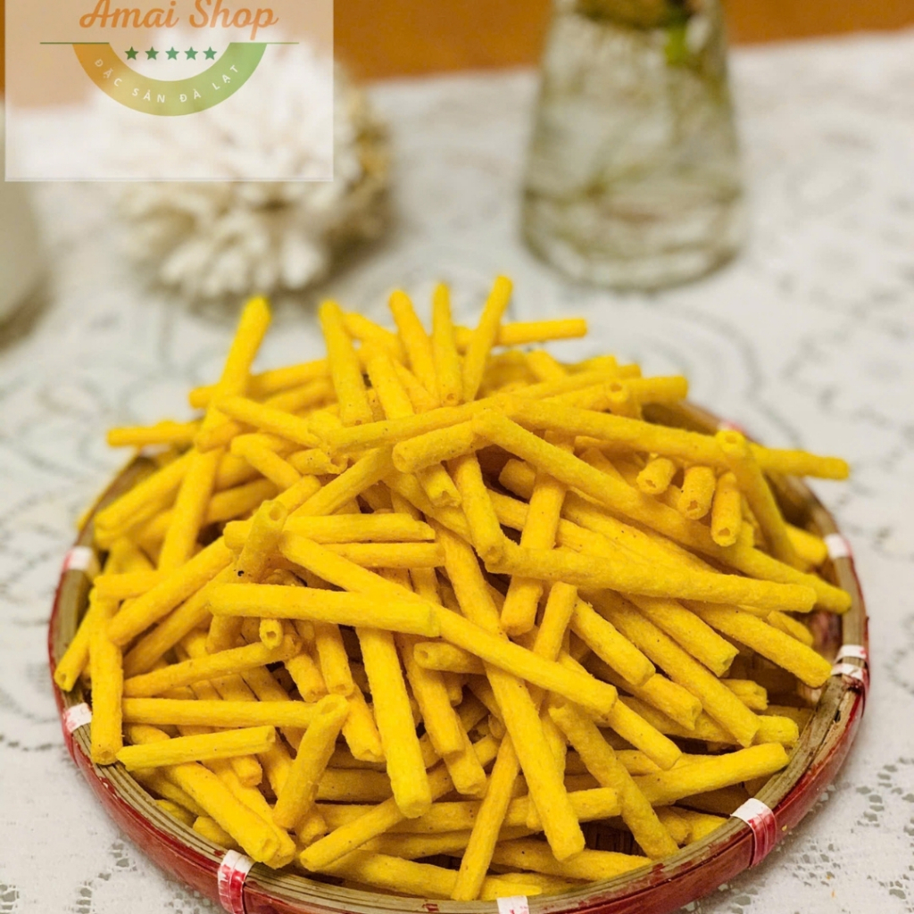 SNACK KHOAI TÂY QUE PHÔ MAI AMAI - DẠNG ỐNG VÀNG HÀNG LOẠI 1, GIÒN TAN RÔM RỐP, BÉO NGẬY ĐẬM VỊ