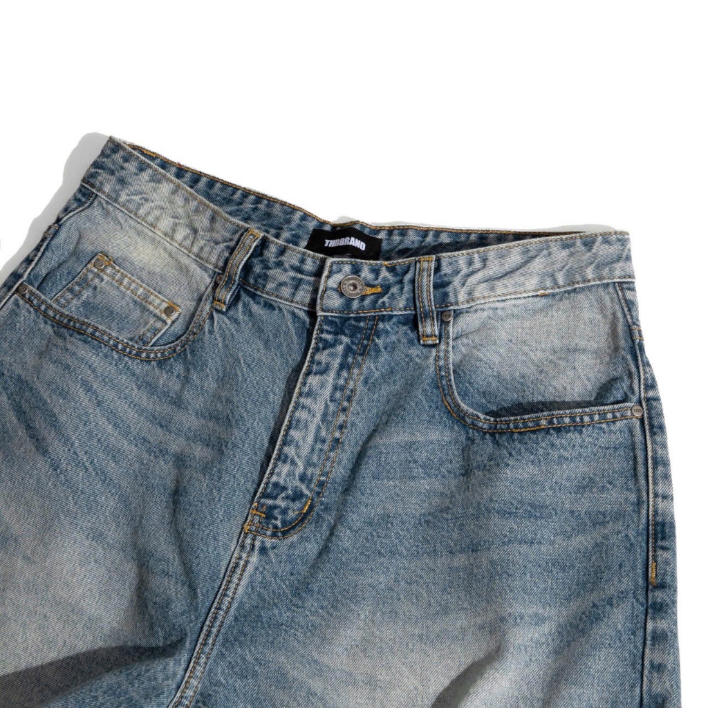 Quần short jeans “THBB CORE JEANS SHORT” - [form trên gối, BLUE] / THBBRAND | BigBuy360 - bigbuy360.vn
