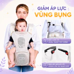Địu Ngồi Gấp Gọn Jumysie F8 Flyknit 5D, Bệ Hợp Kim Nhôm Góc 145°, Đai Hông 14cm, Bé 0–36 Tháng — ảnh 4