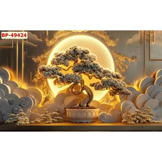 DST140 TRANH DÁN TƯỜNG VẢI LỤA KIM SA, MÂU MỚI 2026, BỀN ĐẸP, TẶNG KEO VÀ DỤNG CỤ DÁN