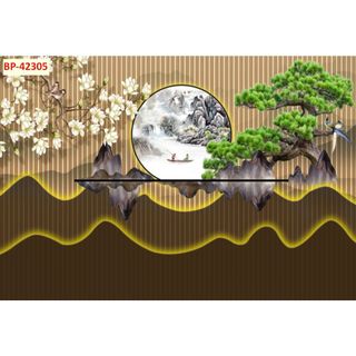 DST140 TRANH DÁN TƯỜNG VẢI LỤA KIM SA, MÂU MỚI 2026, BỀN ĐẸP, TẶNG KEO VÀ DỤNG CỤ DÁN
